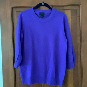 Italian cashmere tippi sweater in purple